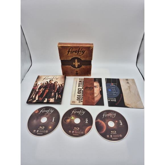 Firefly 15th Anniversary Collector's Edition Blu-Ray 2017 with Poster and Cards - Picture 1 of 12
